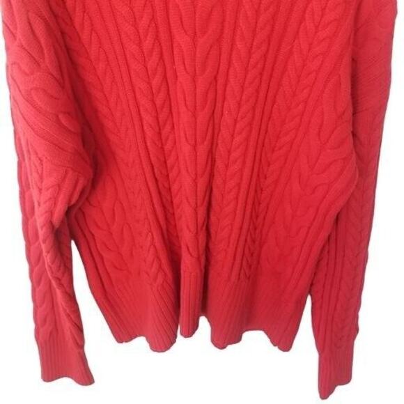 Philosophy Womens Fisherman Sweater Cable Knit Holiday Cozy Cabin Preppy Size XL - Picture 3 of 9